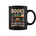 Books Are My Happy Place Graphic Print Coffee Mug