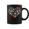 Books Heart Love Reading Teacher Librarian Bookworm Women Graphic Print Coffee Mug Books Heart Love Reading Teacher Librarian Bookworm Women Graphic Print Coffee Mug