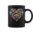 Books Heart Reader Librarian Love Reading Stack Graphic Print Coffee Mug