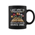 Books And My Hognose Snake Owner Hognose Snake Lover Graphic Print Coffee Mug