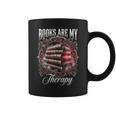 Books Are My Therapy Vintage Bookworm Reader Graphic Print Coffee Mug Books Are My Therapy Vintage Bookworm Reader Graphic Print Coffee Mug
