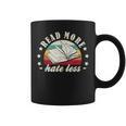 Books Read More Hate Less Book Lover Graphic Print Coffee Mug