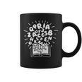 Books Reading Book Lover Alphabet Literature Reader Graphic Print Coffee Mug