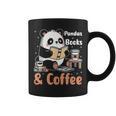 Books Reading Reader Panda Panda Books And Coffee Graphic Print Coffee Mug