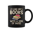 I Like My Books With a Side Of Panic Thriller Graphic Print Coffee Mug I Like My Books With a Side Of Panic Thriller Graphic Print Coffee Mug