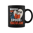 Books Are Spook-Tacular Halloween Bookworm Book Reading Graphic Print Coffee Mug