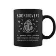 Booktrovert Definition Book Introvert Bookworm Librarian Graphic Print Coffee Mug