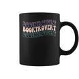 Booktrovert Groovy Read Books Avoid People & I Know Things Graphic Print Coffee Mug