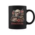 Booktrovert Skull Books Tea Flower Gothic Bookworm Bookish Graphic Print Coffee Mug Booktrovert Skull Books Tea Flower Gothic Bookworm Bookish Graphic Print Coffee Mug