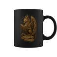 Bookworm & Proud Griffin Reading Book Vintage Fantasy Reader Graphic Print Coffee Mug