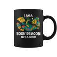 Bookworm Books Reading I Am A Book Dragon Graphic Print Coffee Mug