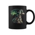 Bookworm Dragon Reading Books Dragon & Books Lover Graphic Print Coffee Mug Bookworm Dragon Reading Books Dragon & Books Lover Graphic Print Coffee Mug