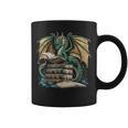 Bookworm Dragons Reading Book Dragons And Books Graphic Print Coffee Mug