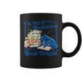 Bookworm I'm A Book Blue Dragon Fantasy Reader Bookish Graphic Print Coffee Mug