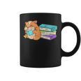 Bookworm Reading Hamster Books Graphic Print Coffee Mug