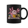 Bookworm Readolot Mexican Salamander Book Reading Axolotl Graphic Print Coffee Mug