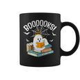 Booooks Ghost Read Books Halloween Graphic Print Coffee Mug