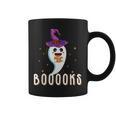Booooks Halloween Shirts Cute Ghost Book Teacher Reading For Men Women Kids Graphic Print Coffee Mug