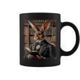 Bunny Reading Book Rabbit Bow Tie Happy Easter Boys Girl Kid Graphic Print Coffee Mug