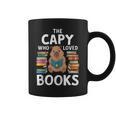 Capybara Book Lover Rodent Animal Capy Bookworm Graphic Print Coffee Mug