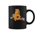 Capybara Reading Books Graphic Print Coffee Mug