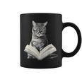 Cat Bookworm Reading Book Graphic Graphic Print Coffee Mug