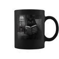 Cat Reading Book Retro Cat Photo Humor Graphic Print Coffee Mug Cat Reading Book Retro Cat Photo Humor Graphic Print Coffee Mug