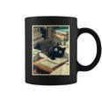Cat Teacher Student School Last Day Books First 100th Day Graphic Print Coffee Mug Cat Teacher Student School Last Day Books First 100th Day Graphic Print Coffee Mug