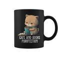 Cats And Books Purrfection Book Lover Book Nerd Librarian Graphic Print Coffee Mug Cats And Books Purrfection Book Lover Book Nerd Librarian Graphic Print Coffee Mug
