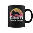 Cats And Comic Books Or Women's Cat And Comic Book Graphic Print Coffee Mug