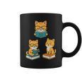 Cats Reading Book Lover Reading Bookworm Reader Graphic Print Coffee Mug Cats Reading Book Lover Reading Bookworm Reader Graphic Print Coffee Mug