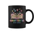 Chapter 12 Years Old 12th Birthday Butterfly Bow Book Lover Graphic Print Coffee Mug