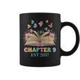 Chapter 9 Years Old 9th Birthday Butterfly Bow Book Lover Graphic Print Coffee Mug Chapter 9 Years Old 9th Birthday Butterfly Bow Book Lover Graphic Print Coffee Mug