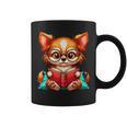 Chihuahua Reading a Book Dog Graphic Print Coffee Mug