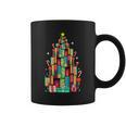 Christmas Book Tree Holiday Loves Reading Bookworm Graphic Print Coffee Mug Christmas Book Tree Holiday Loves Reading Bookworm Graphic Print Coffee Mug