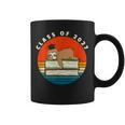Class Of 2027 Meme Sloth Graduation Cap Sleeping On Books Graphic Print Coffee Mug