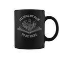 I Closed My Book To Be Here Floral Book Women Love Reading Graphic Print Coffee Mug