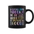 I Closed My Book To Be Here Book Lover Reader Reading Graphic Print Coffee Mug