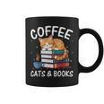 Coffee Cats And Books Cute Kitten Reading Graphic Print Coffee Mug Coffee Cats And Books Cute Kitten Reading Graphic Print Coffee Mug