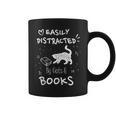 Coffee Cats And Books Ironic Kitty Literature Graphic Print Coffee Mug