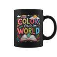 Color Our World Book Reading Program 2026 Summer Reading Graphic Print Coffee Mug