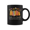 Color Our World Summer Reading 2025 Floral Cute Book Lover Graphic Print Coffee Mug Color Our World Summer Reading 2025 Floral Cute Book Lover Graphic Print Coffee Mug