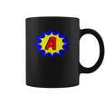 Comic Book Style Monogram Initial Letter A Superhero Graphic Print Coffee Mug Comic Book Style Monogram Initial Letter A Superhero Graphic Print Coffee Mug