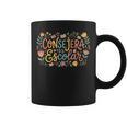 Consejera Escolar Cute Floral Counselor With Books & Owl Graphic Print Coffee Mug