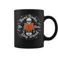 Cool Read Books Be Kind Stay Weird Skeleton Reading Graphic Print Coffee Mug