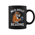 Cool Tiger Reading Book Wild About Reading Kids Books Reader Graphic Print Coffee Mug Cool Tiger Reading Book Wild About Reading Kids Books Reader Graphic Print Coffee Mug