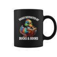 Cool Vintage Easily Distracted By Ducks & Books Lover Graphic Print Coffee Mug