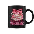 Coquette Bow All Booked For Valentine Book Lover Bookish Graphic Print Coffee Mug
