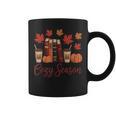Cozy Season Autumn Leaves Books Pumpkins Fall Halloween Graphic Print Coffee Mug