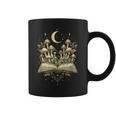 Crescent Mushroom Book Fungi Art Woodland Mystical Night Graphic Print Coffee Mug